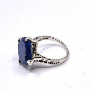 Sterling Silver and Blue Lapis Ring